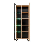 Paris Prix Vitrine Led Design "Liam" 70cm Naturel & Noir