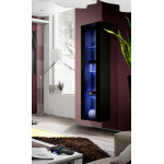 Paris Prix Vitrine LED Murale Design "Fly II" 170cm Noir