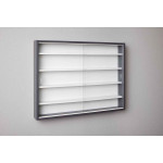 Paris Prix Vitrine Murale Collection "Sacuma" 83cm Gris & Blanc