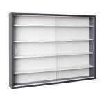 paris prix Vitrine Murale Collection "Sacuma" 83cm Gris & Blanc