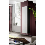 Paris Prix Vitrine Murale Design "Fly I" 170cm Blanc & Noir