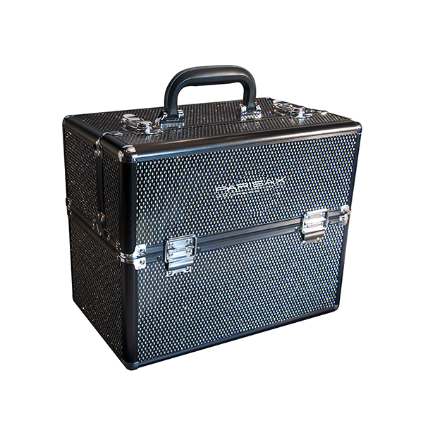 parisax Valise noire strass blancs