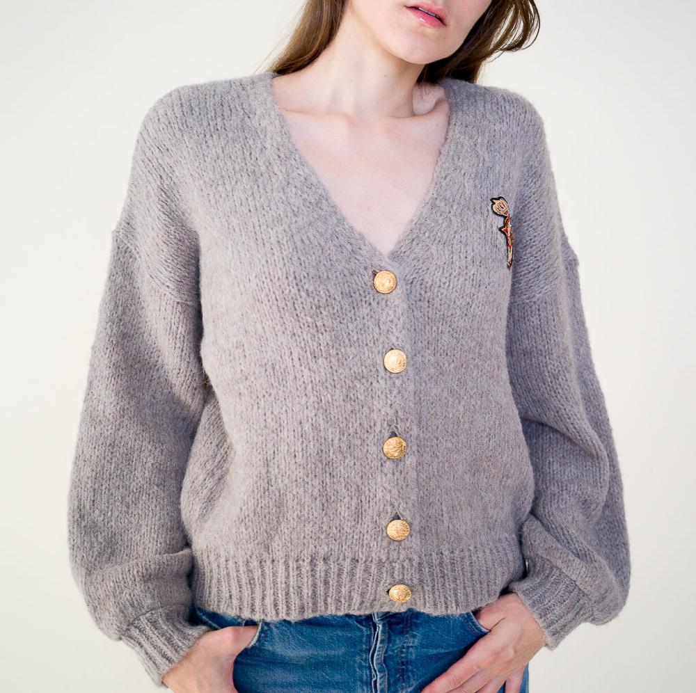 Parisienne Et Alors Gilet RIQUET Beige Foncé / Dark Beige