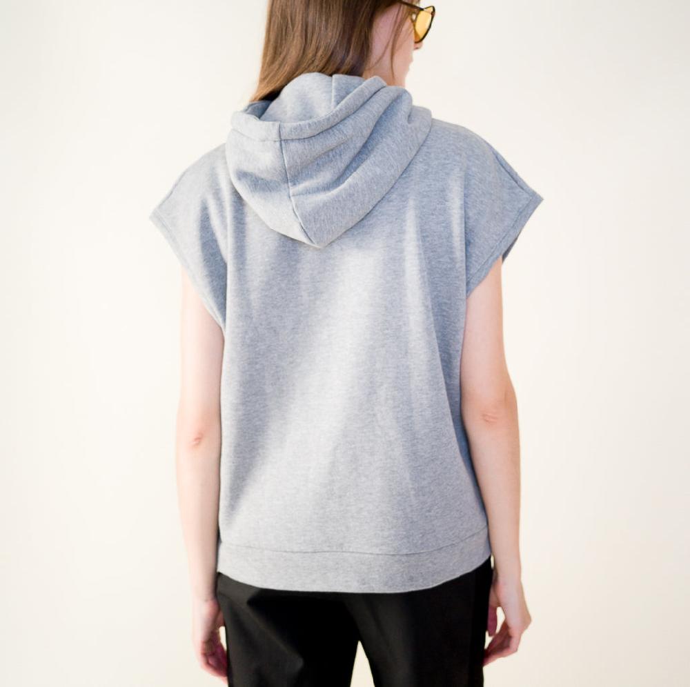 Parisienne Et Alors Hoodie MARIO Gris Chiné / Grey Melange