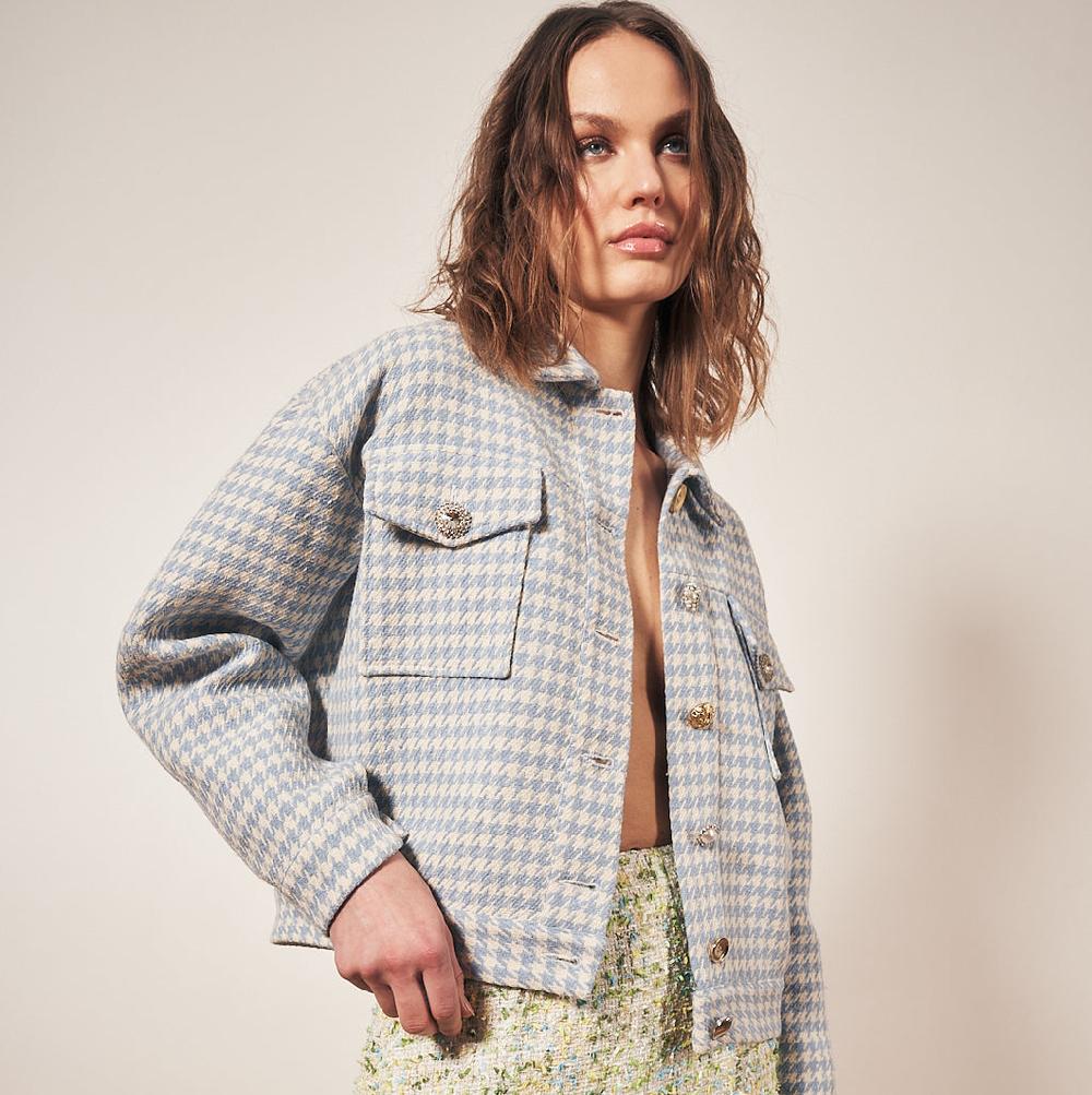 parisienne et alors Blouson en pied de poule PRONY