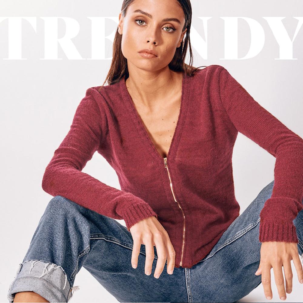 Parisienne Et Alors Cardigan BARTHELEMY Bordeaux