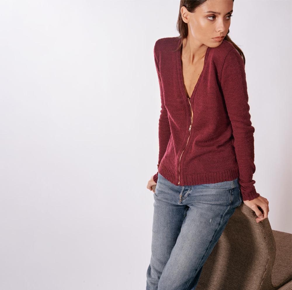 Parisienne Et Alors Cardigan BARTHELEMY Bordeaux