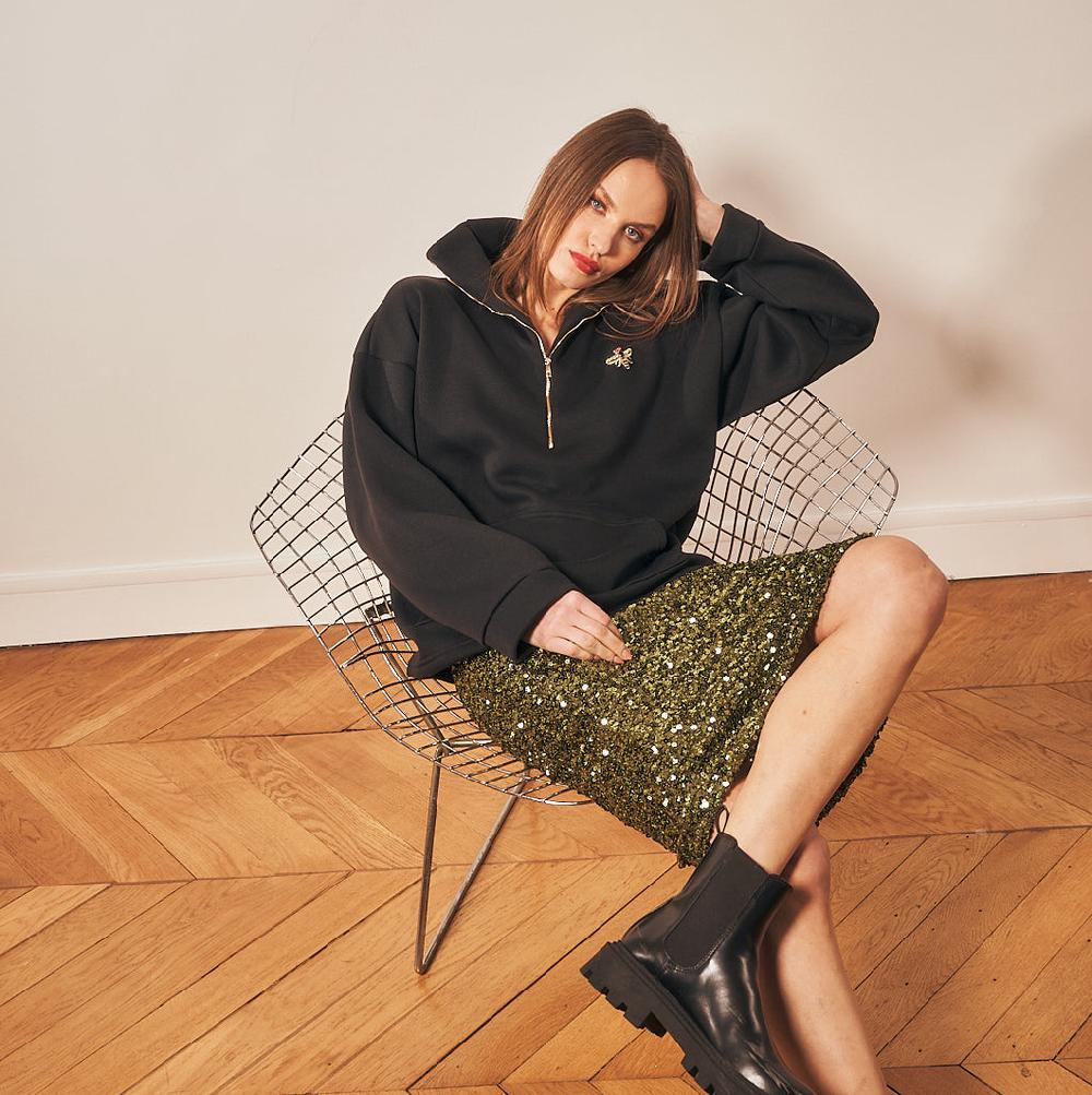 parisienne et alors Jupe en paillettes NEVA