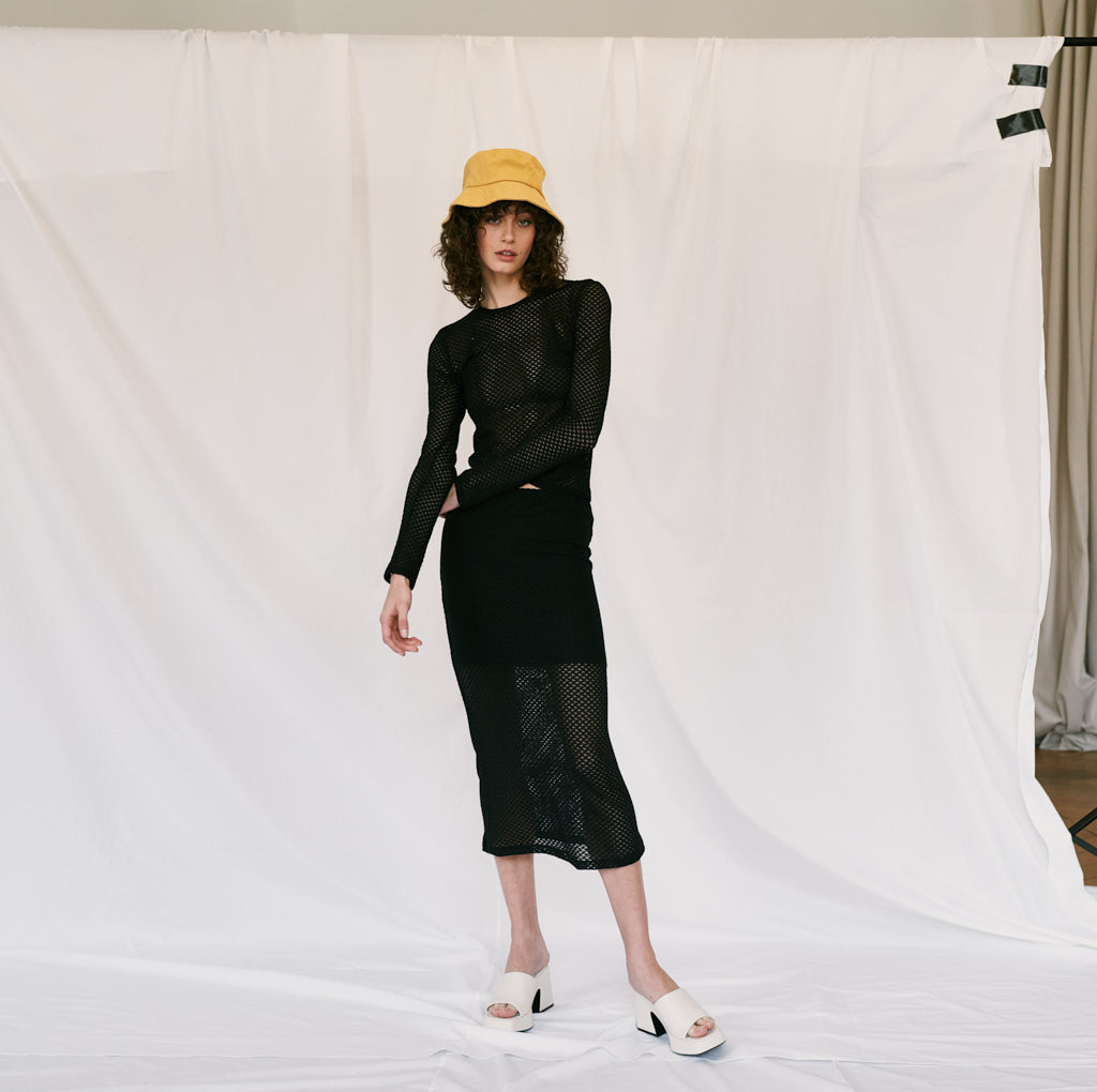 parisienne et alors Jupe en résille BOUCRY