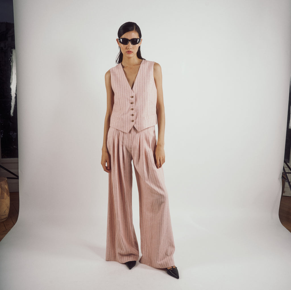 parisienne et alors Pantalon GARNIER rose