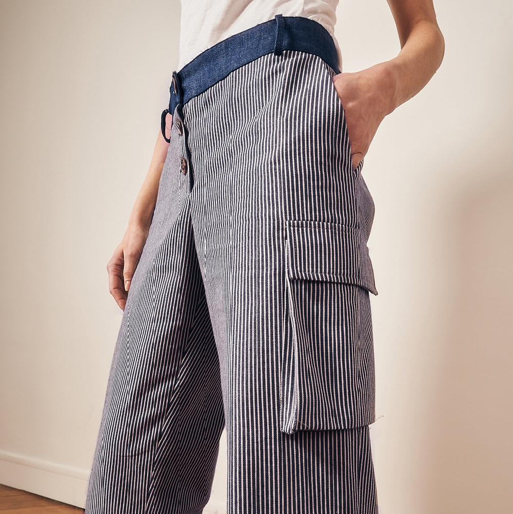 Parisienne Et Alors Pantalon Rayé ROYALE