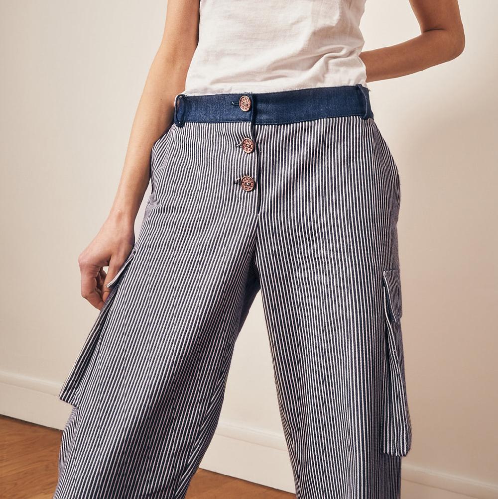 Parisienne Et Alors Pantalon Rayé ROYALE
