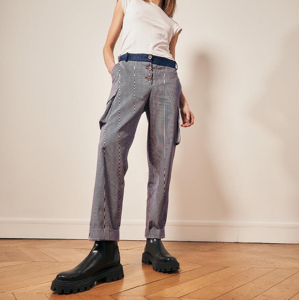 parisienne et alors Pantalon rayé ROYALE