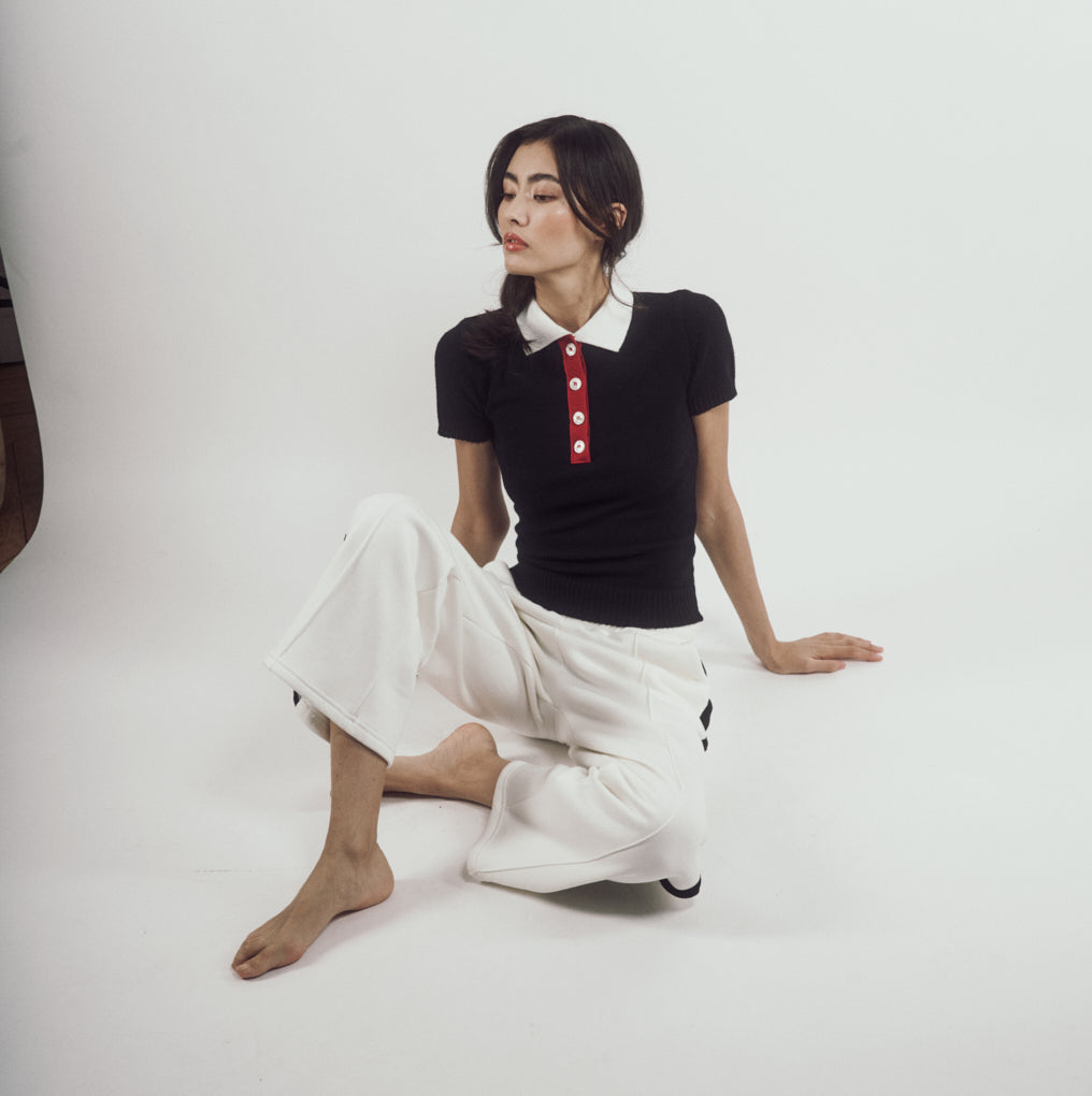 parisienne et alors Polo DUGOMMIER Noir