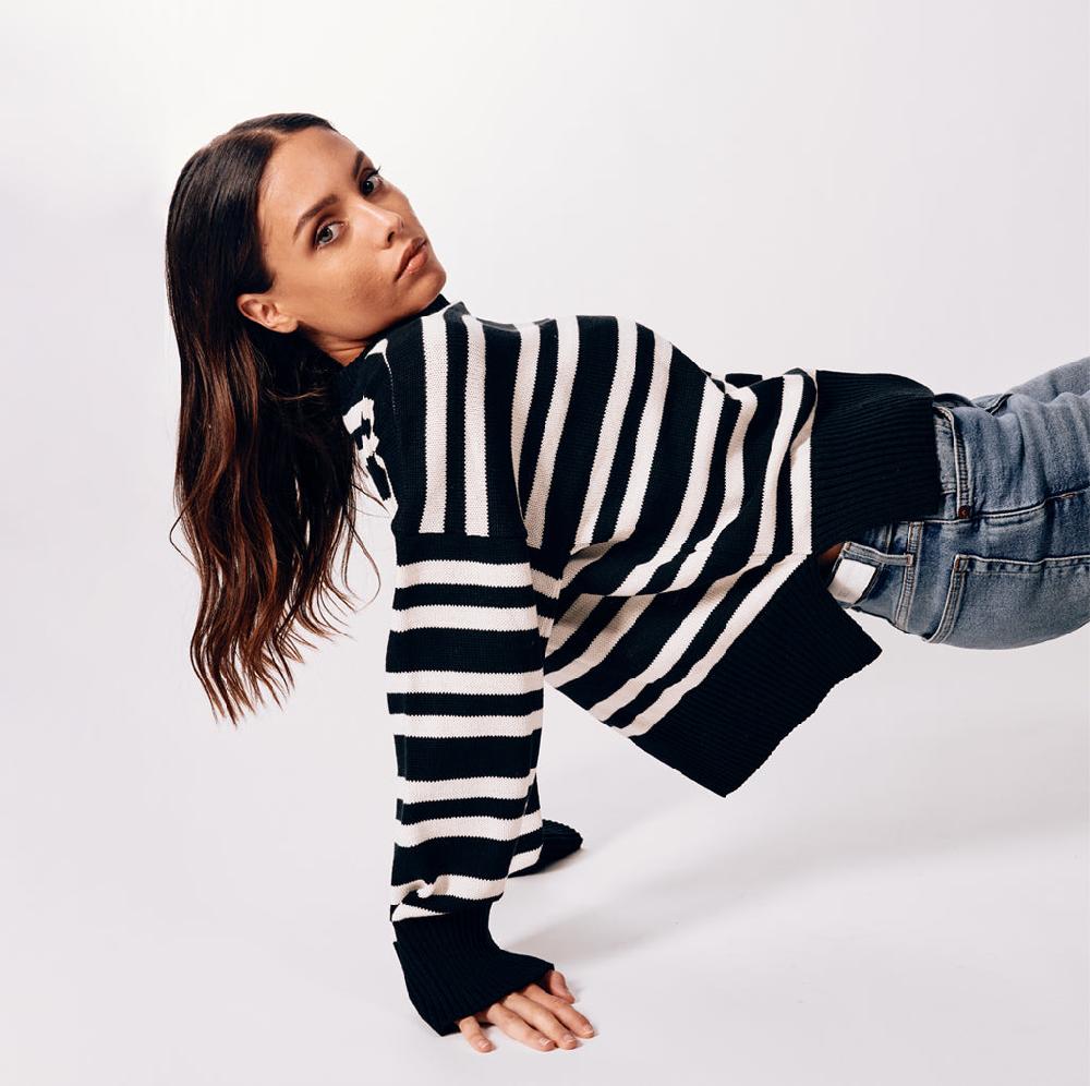 parisienne et alors Pull AVRE Noir / blanc