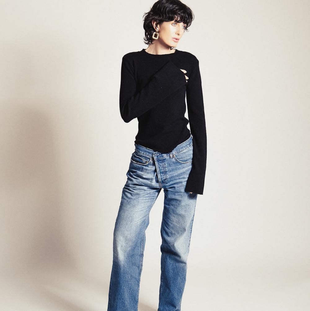 Parisienne Et Alors PULL COEUR CARINO Noir