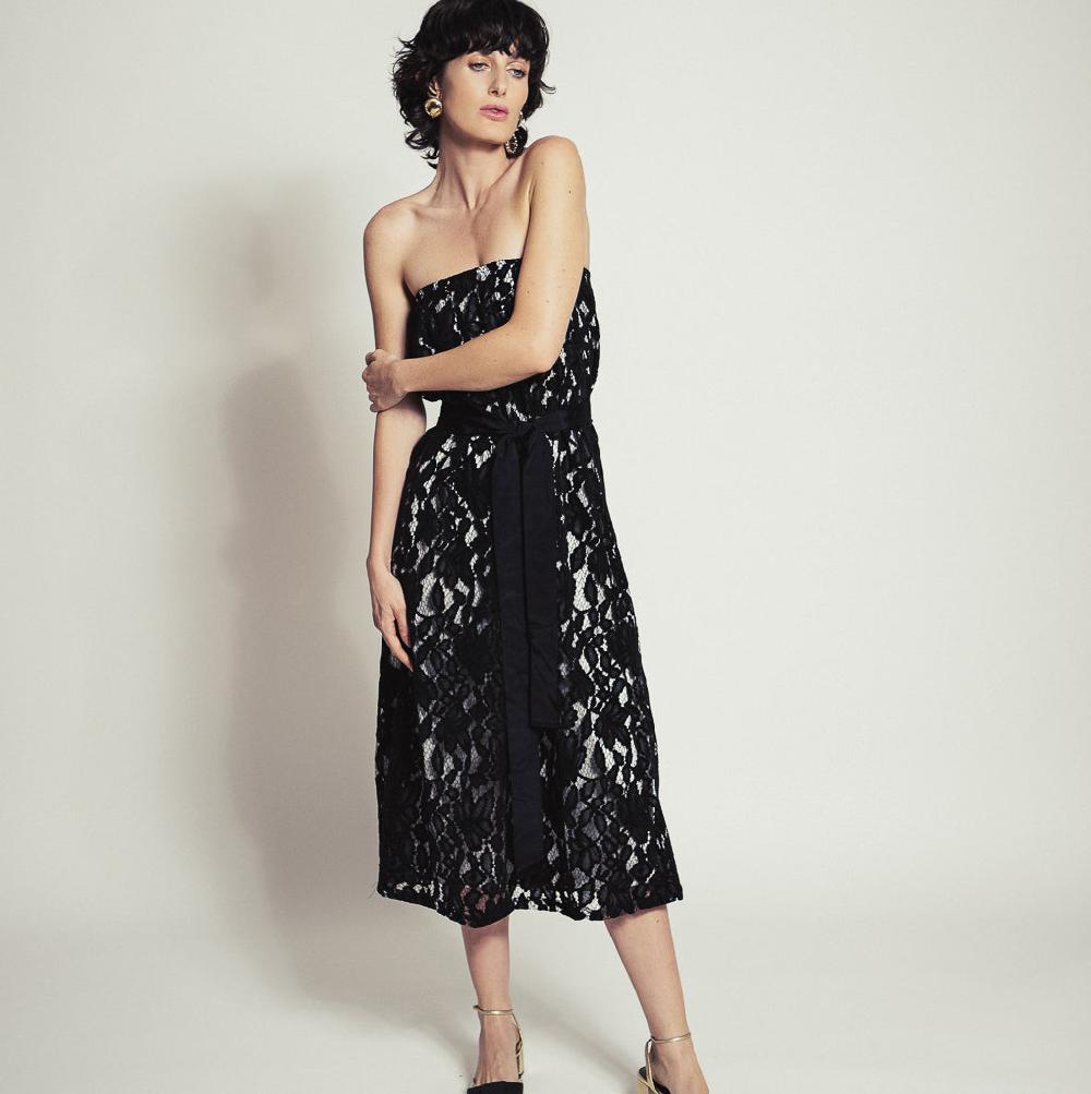 Parisienne Et Alors ROBE BUSTIER SECRETAN Noir