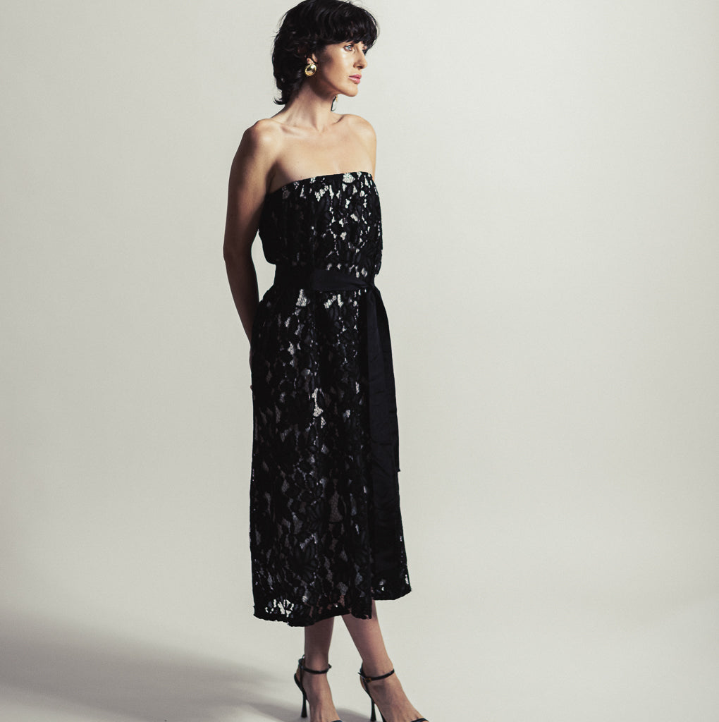 parisienne et alors ROBE BUSTIER SECRETAN Noir