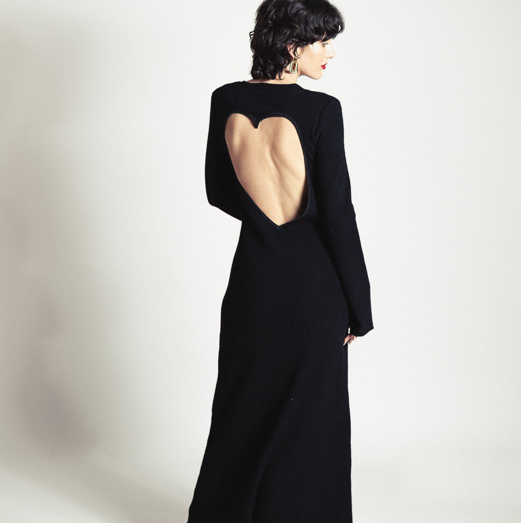 parisienne et alors ROBE COEUR ENAMORADA Noir