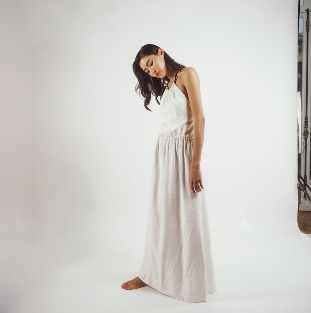 Parisienne Et Alors Robe Dos Nu REABRI Ecru