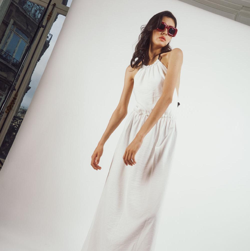 Parisienne Et Alors Robe Dos Nu REABRI Ecru