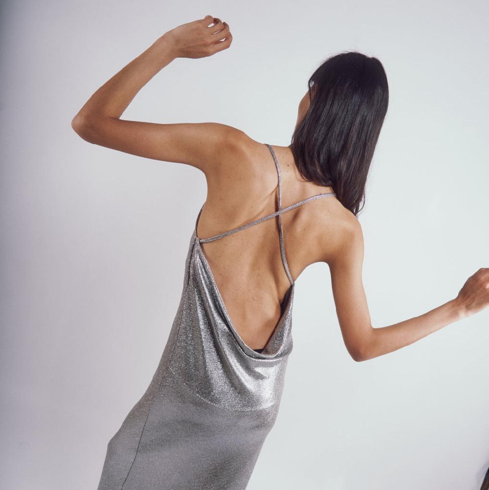 parisienne et alors Robe dos-nu SARA Argent