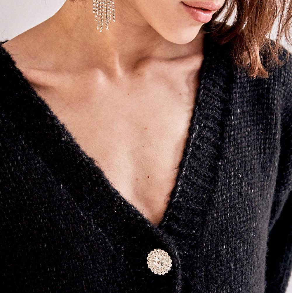 Parisienne Et Alors Robe-gilet AUGUSTIN Noir
