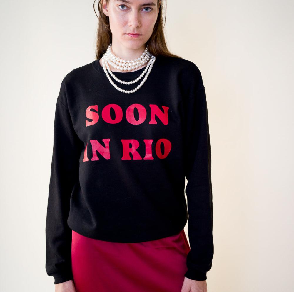 Parisienne Et Alors Sweat BOURBON Noir / Black