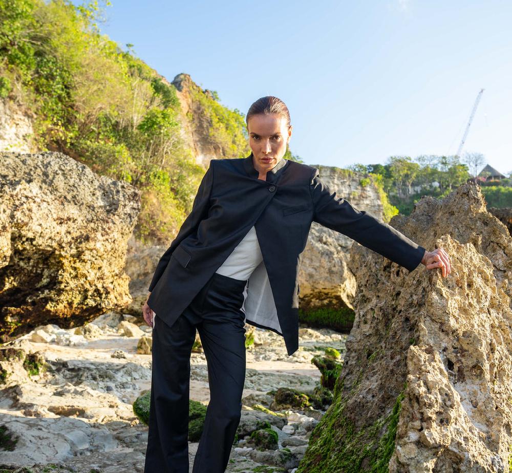 parisienne et alors Veste BEAUMARCHAIS Noir / Black