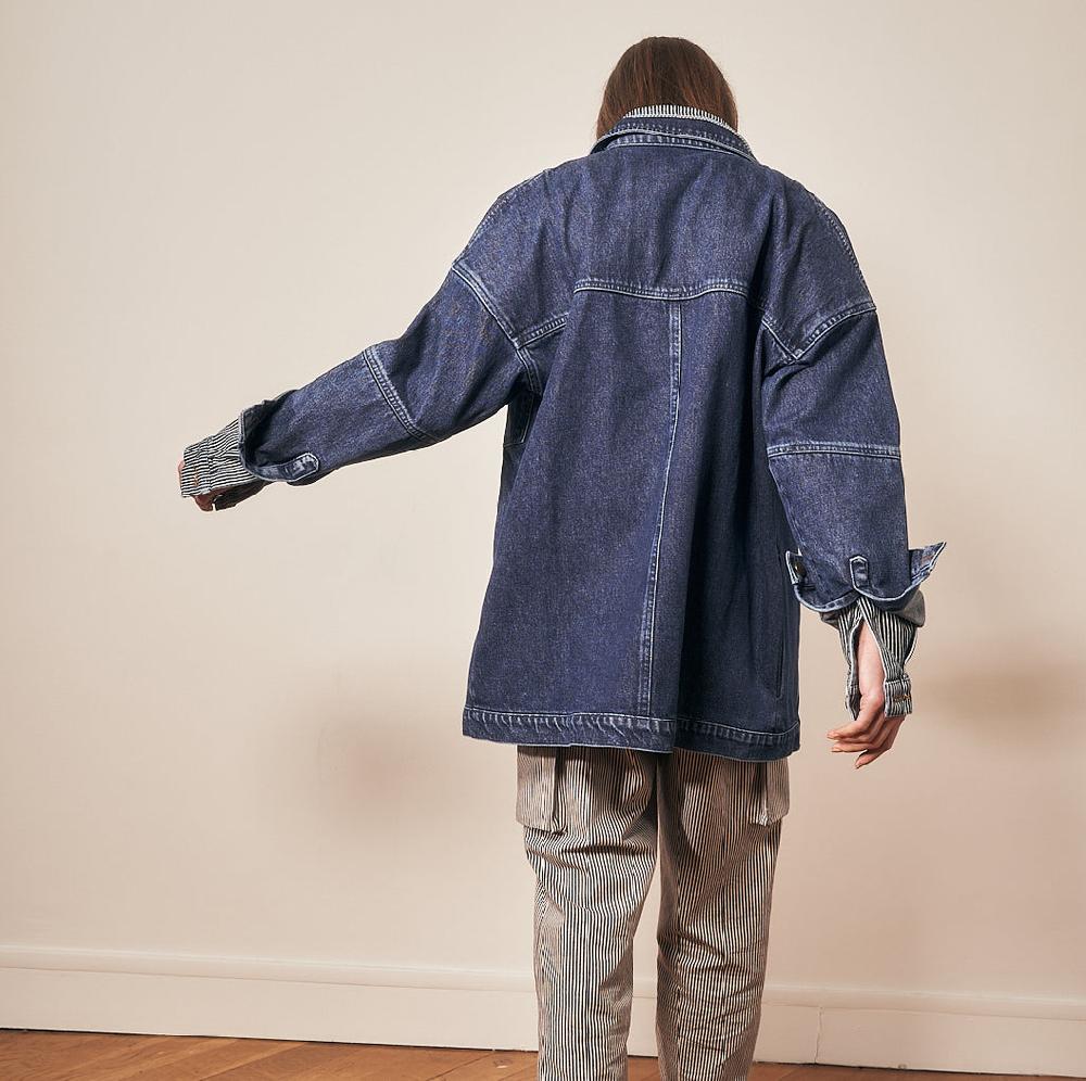 Parisienne Et Alors Veste En Jeans MARRONNIERS