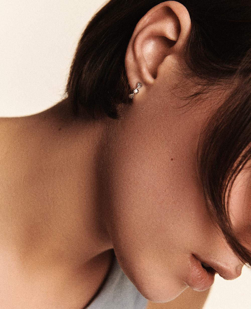 pascale monvoisin Boucle d'oreille ADELE N°1 DIAMANT
