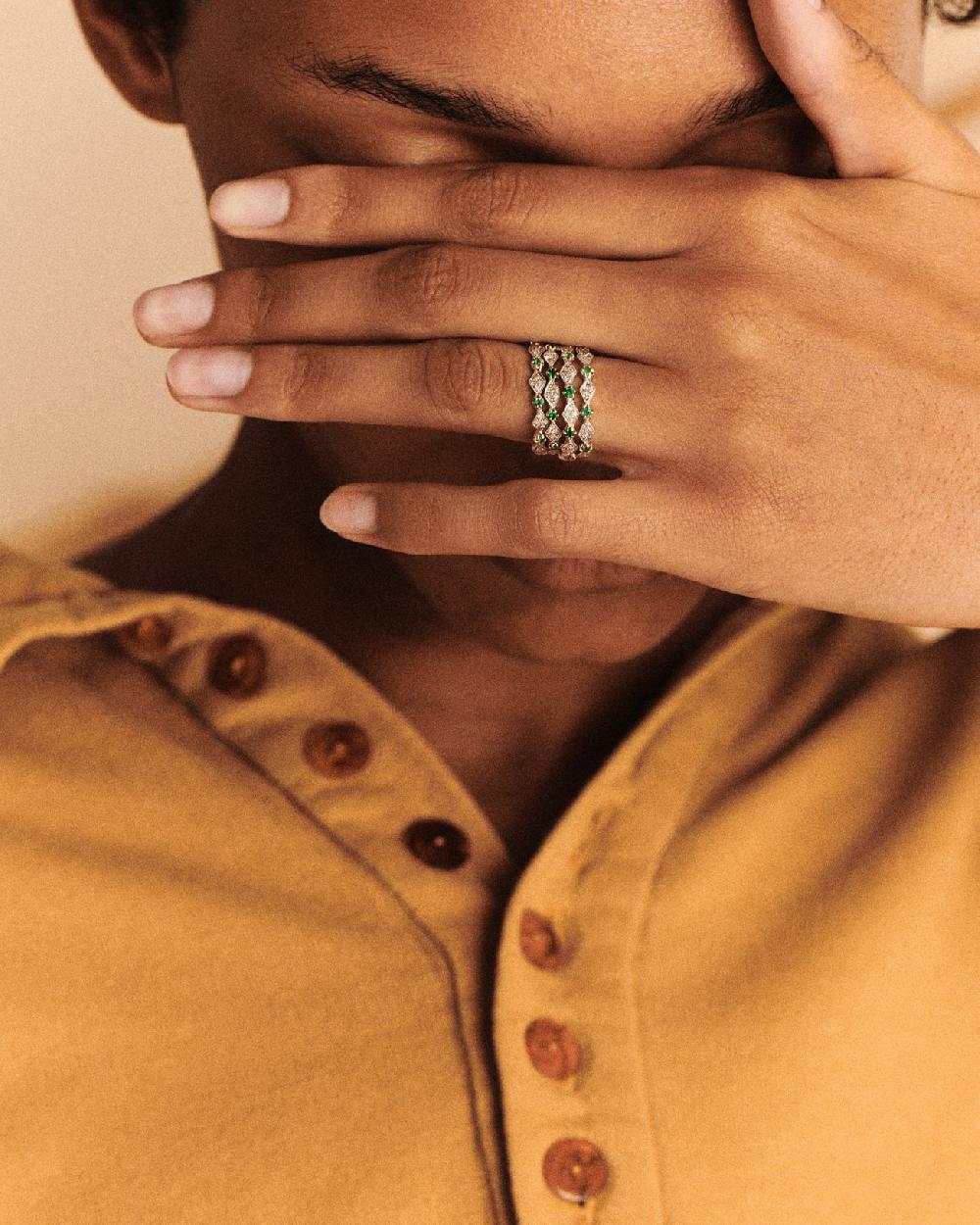 Pascale Monvoisin Bague AVA N°1 EMERAUDE