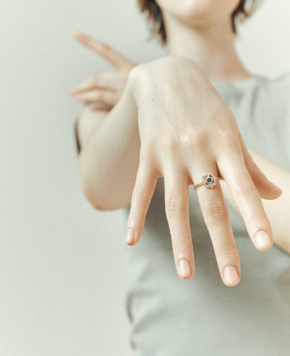 Pascale Monvoisin Bague BETTINA LONDON BLUE TOPAZ