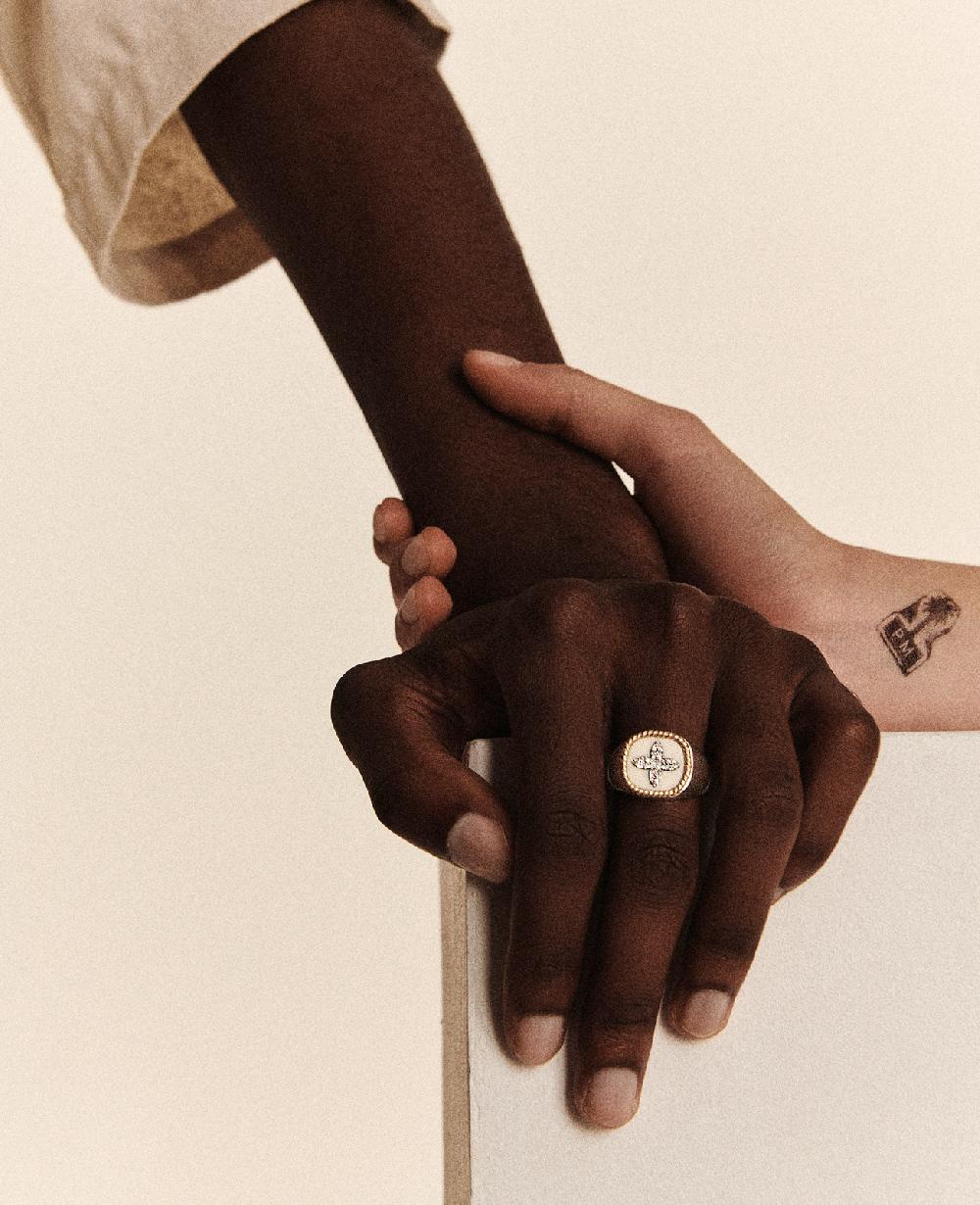 Pascale Monvoisin Bague BOWIE BLANC DIAMANT