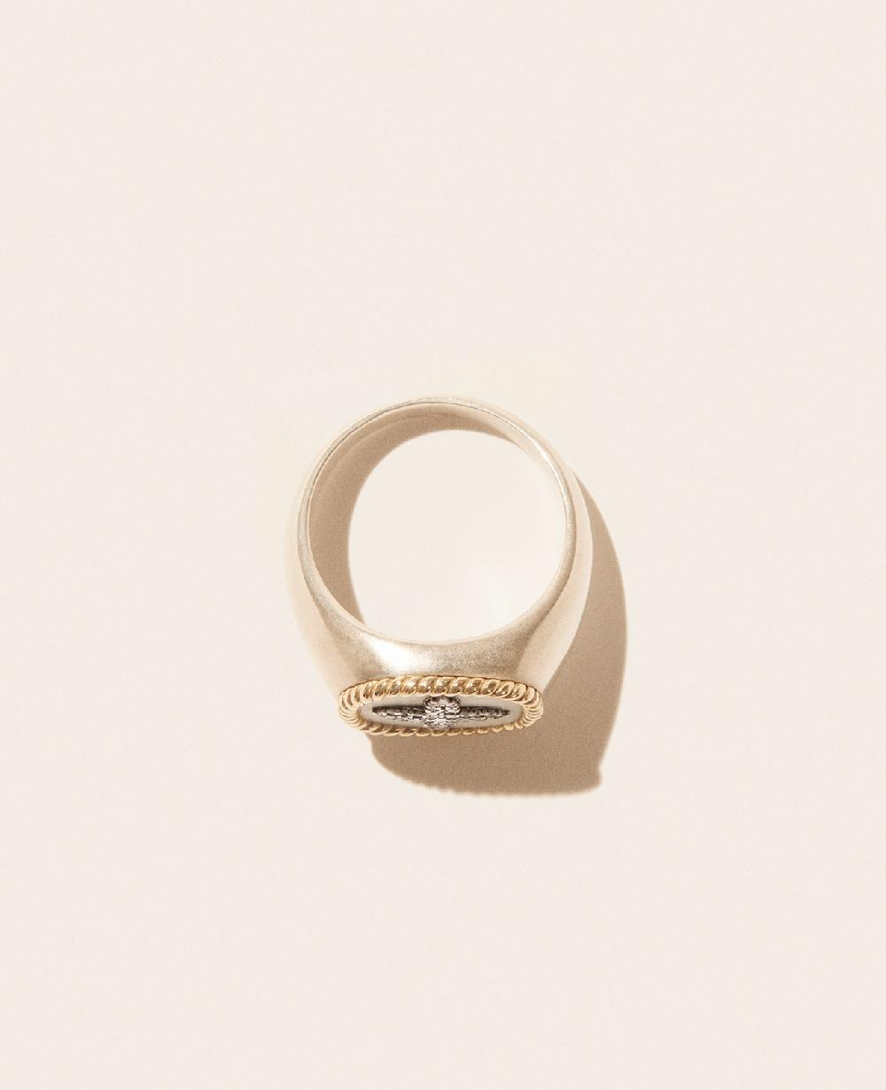 Pascale Monvoisin Bague BOWIE BLANC DIAMANT