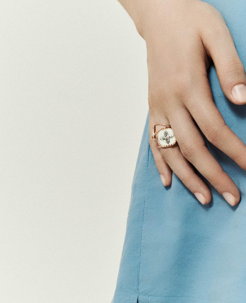 Pascale Monvoisin Bague BOWIE N°2 BLANC DIAMANT