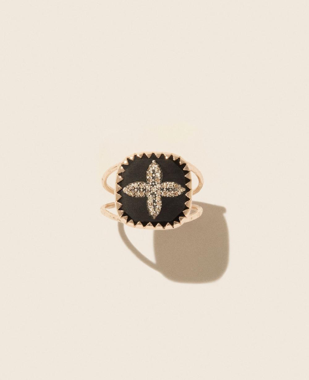pascale monvoisin Bague BOWIE N°2 NOIR DIAMANT
