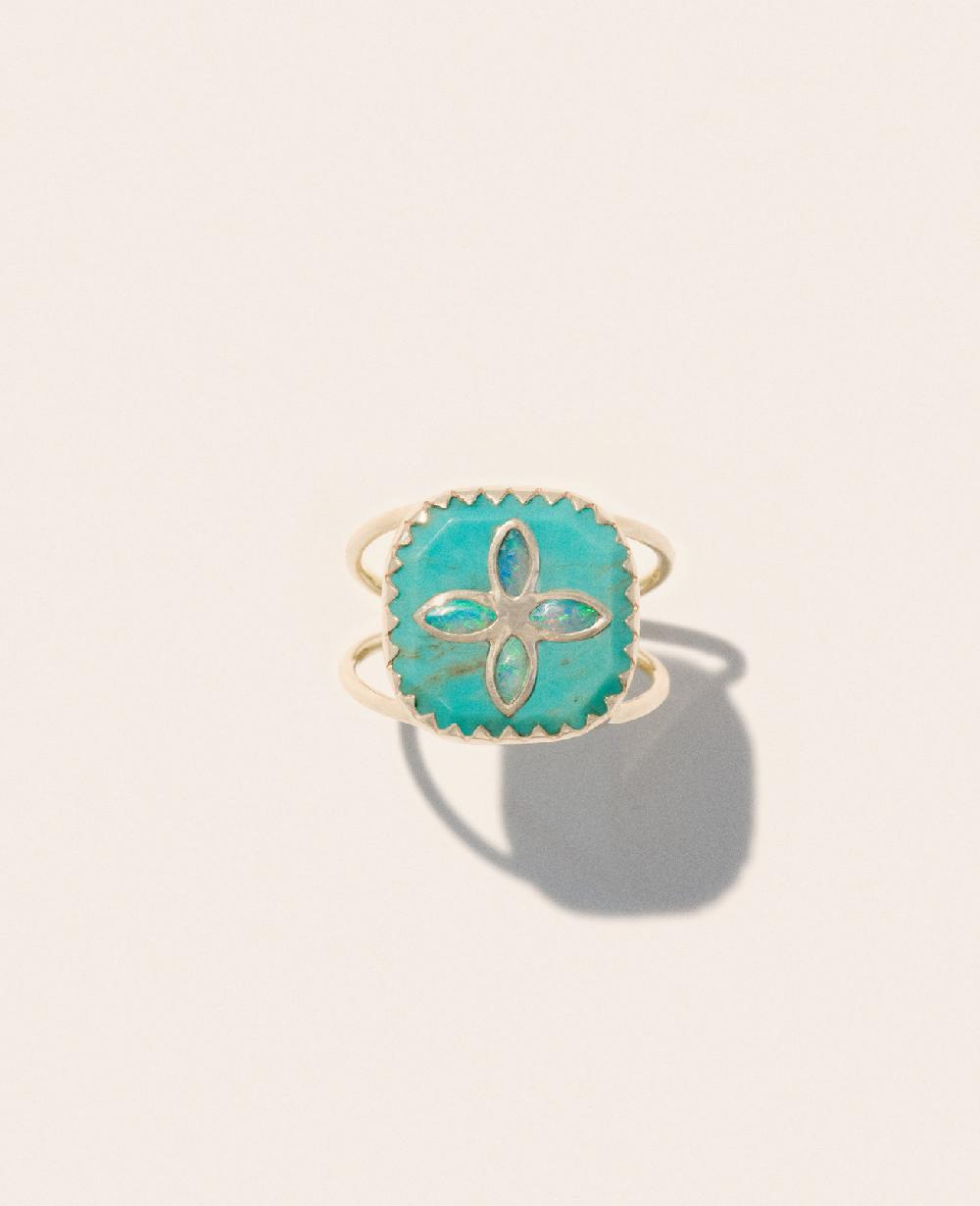 pascale monvoisin Bague BOWIE N°2 TURQUOISE