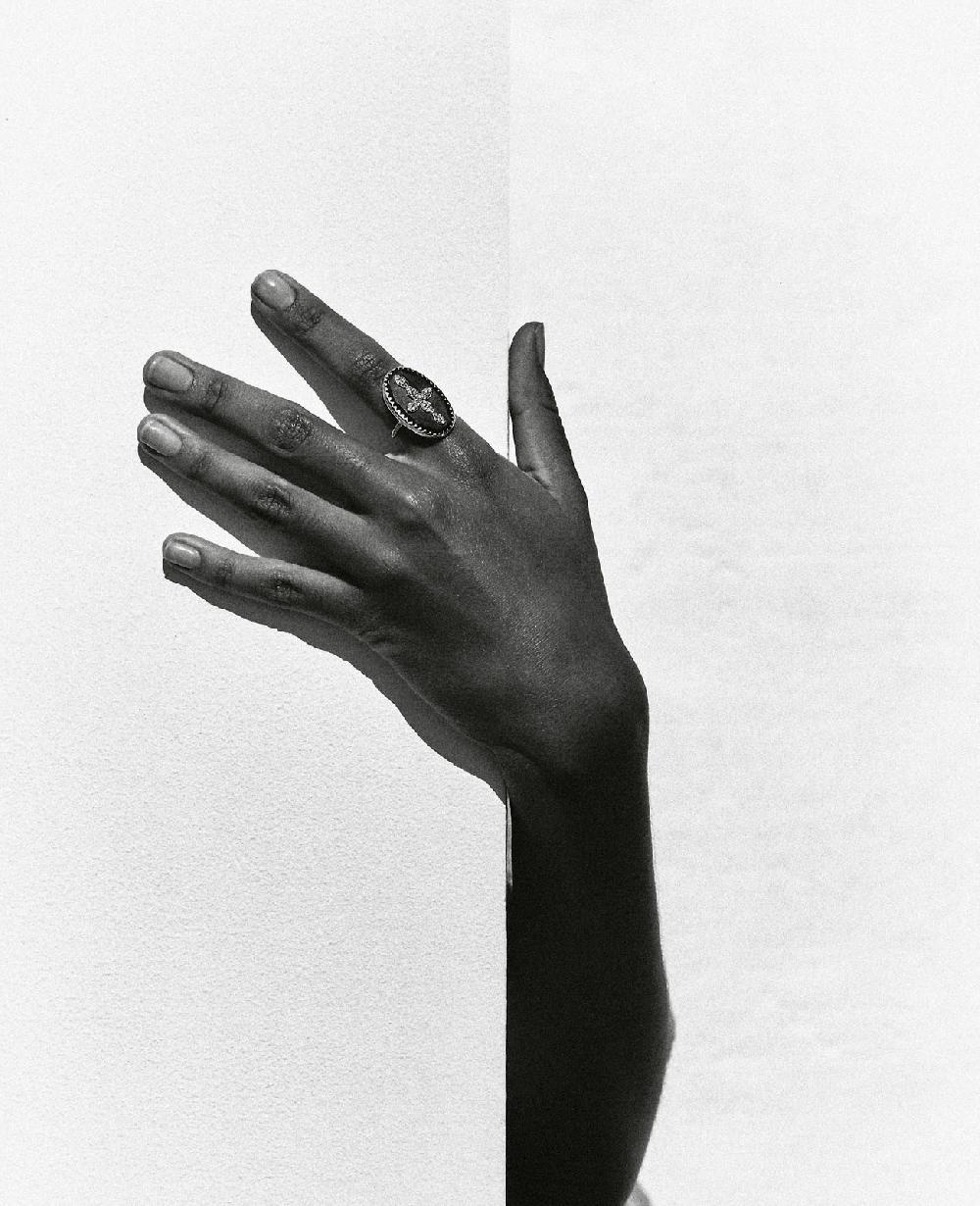 Pascale Monvoisin Bague BOWIE N°3 NOIR DIAMANT