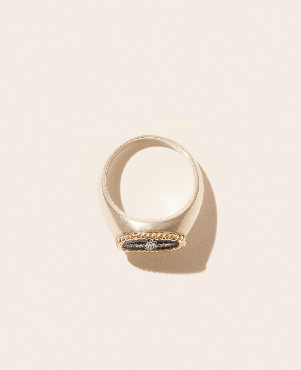 Pascale Monvoisin Bague BOWIE NOIR DIAMANT