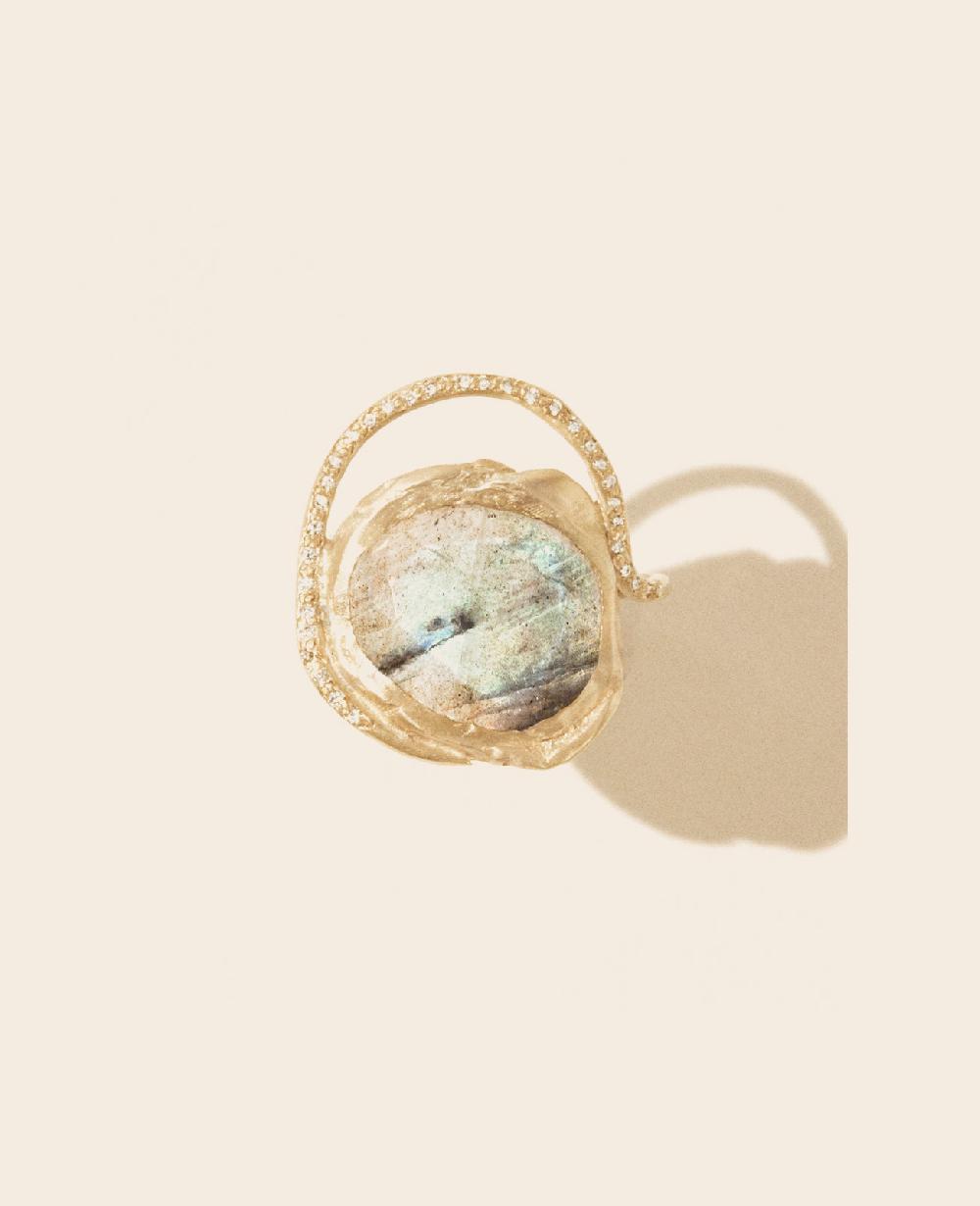 Pascale Monvoisin Bague GAIA LABRADORITE