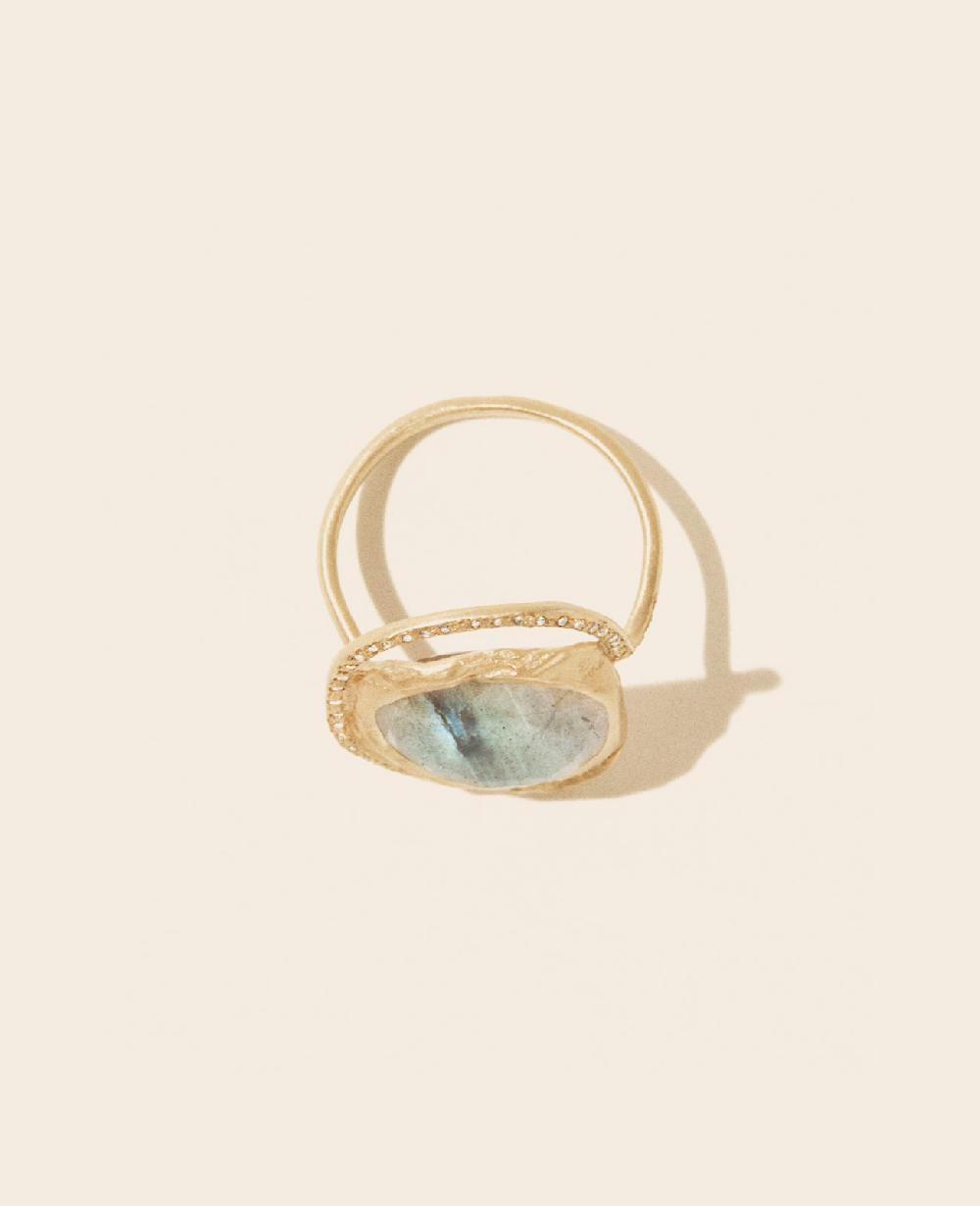 Pascale Monvoisin Bague GAIA LABRADORITE
