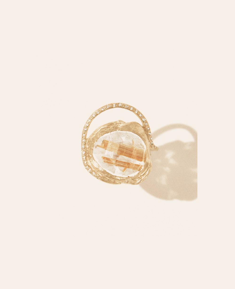 Pascale Monvoisin Bague GAIA QUARTZ RUTILE