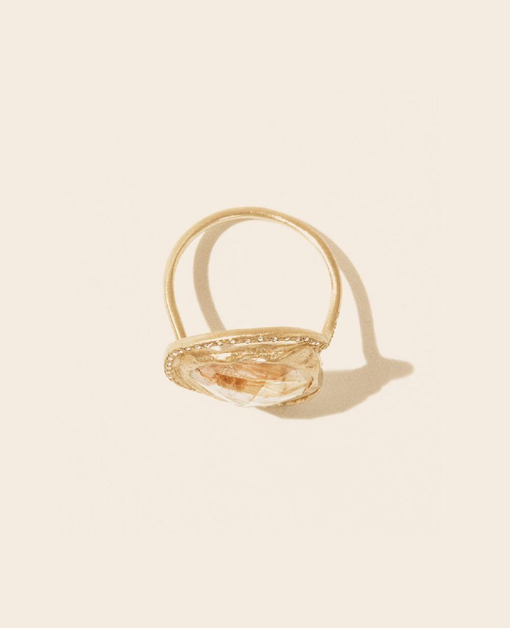 Pascale Monvoisin Bague GAIA QUARTZ RUTILE
