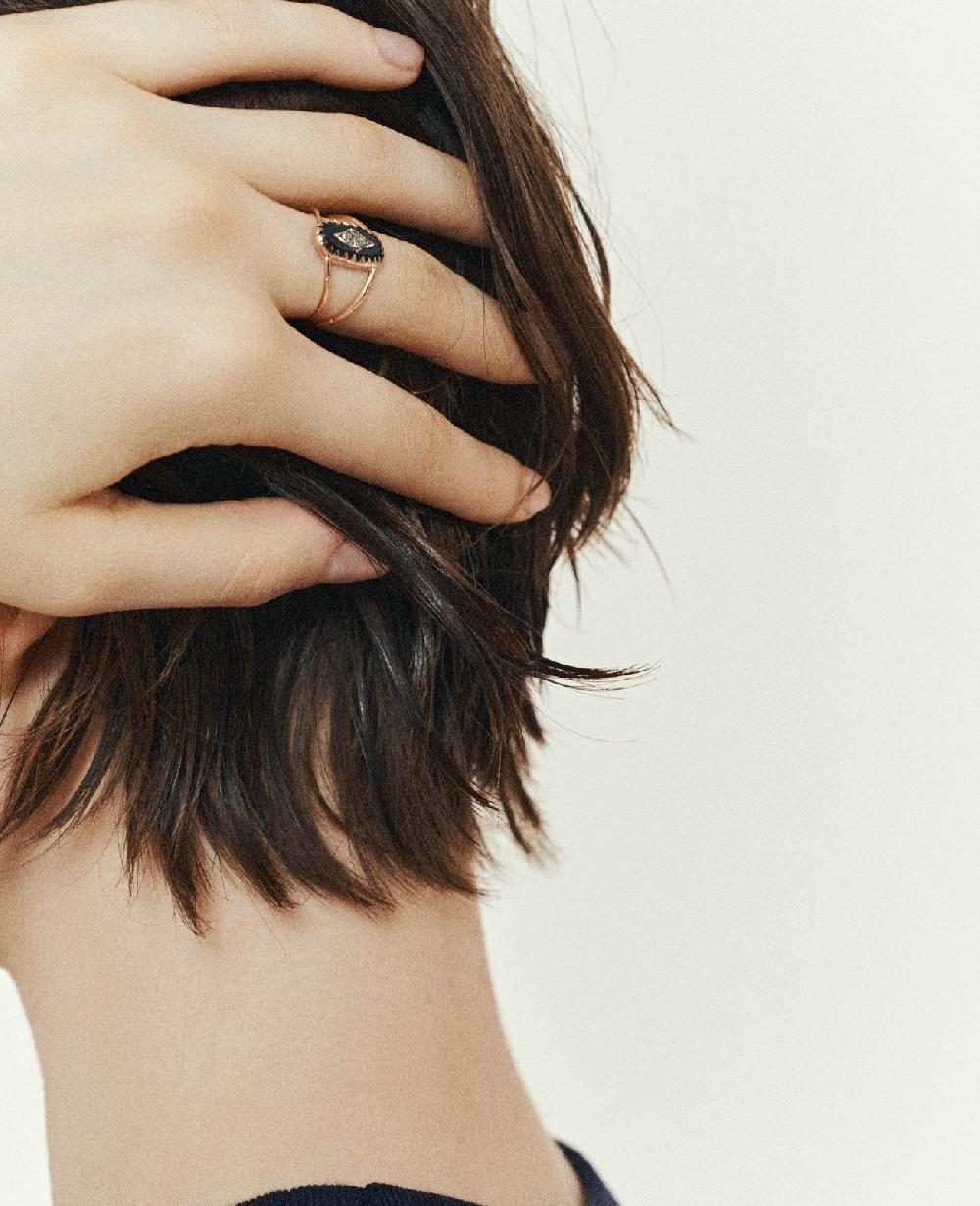 Pascale Monvoisin Bague MAHE NOIR
