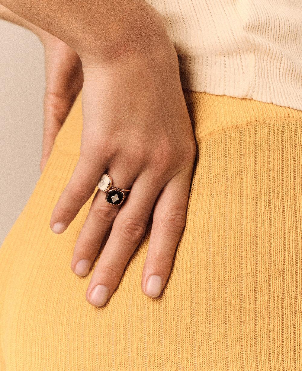 Pascale Monvoisin Bague PIERROT NOIR