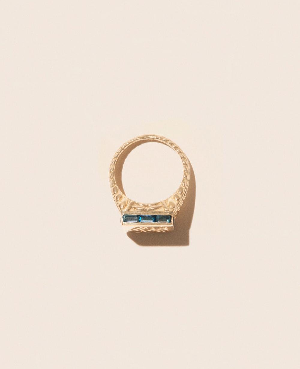 Pascale Monvoisin Bague POPPY LONDON BLUE TOPAZ