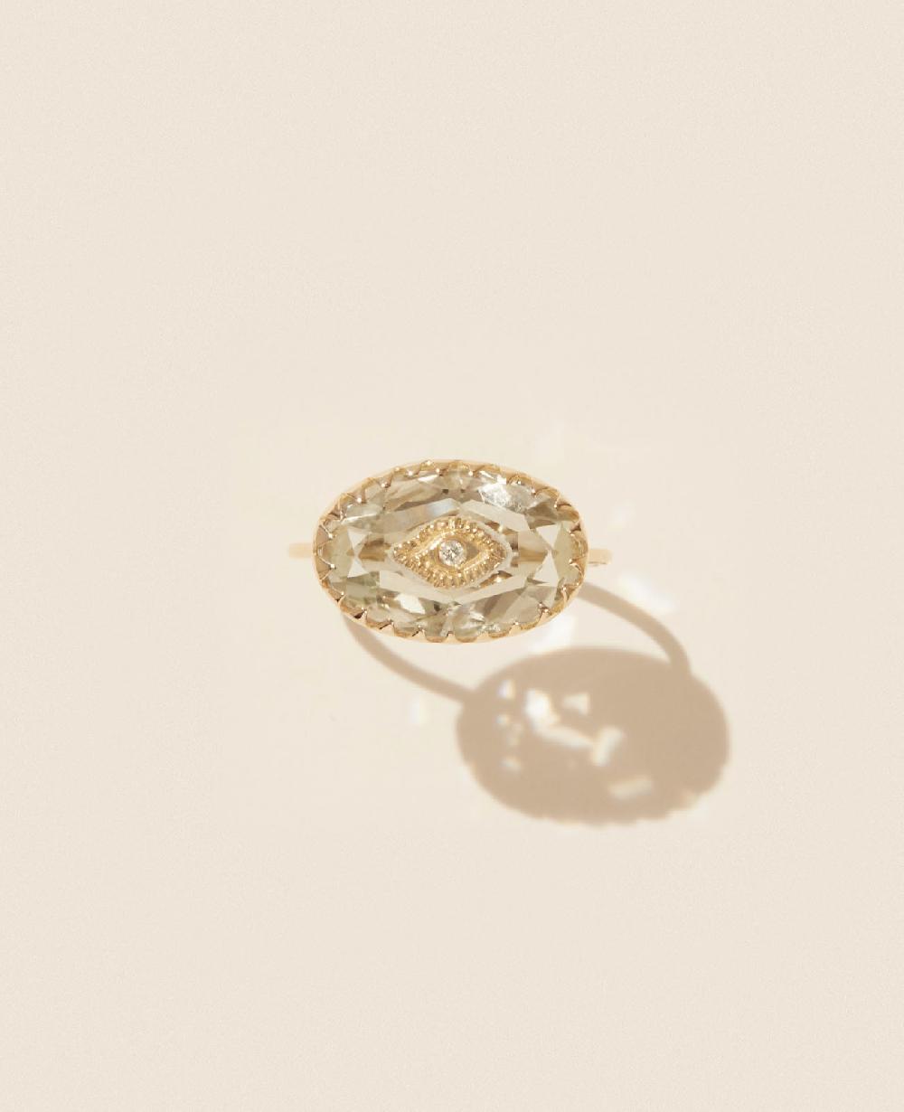 pascale monvoisin Bague SOUAD AMETHYSTE VERT