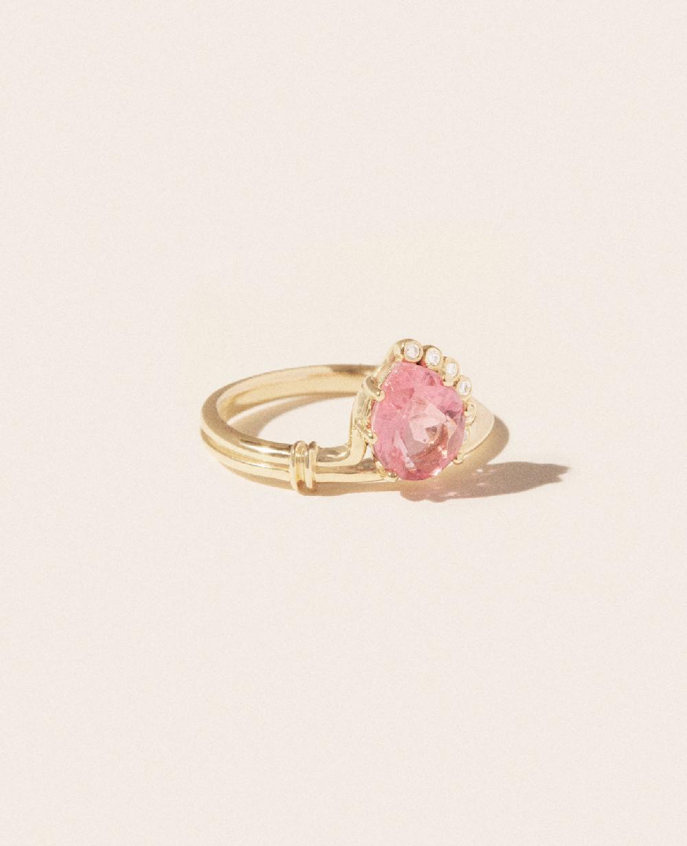 Pascale Monvoisin Bague SUN N°2 TOURMALINE ROSE