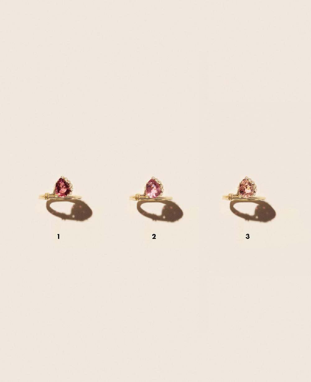Pascale Monvoisin Bague SUN N°2 TOURMALINE ROSE